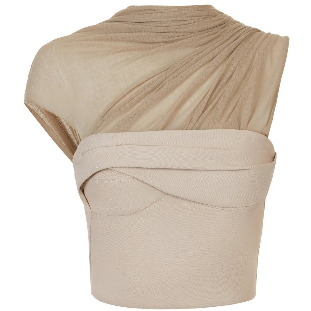 ISO: MATICEVSKI Crepe Mentalist Layered Crop Top XS/S NWT